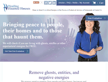 Tablet Screenshot of healinghauntedhouses.com